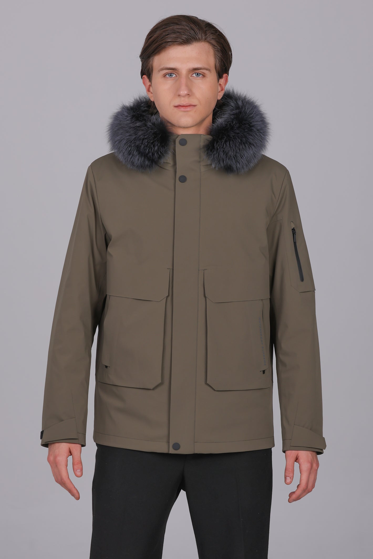 Parka uomo vera pelliccia