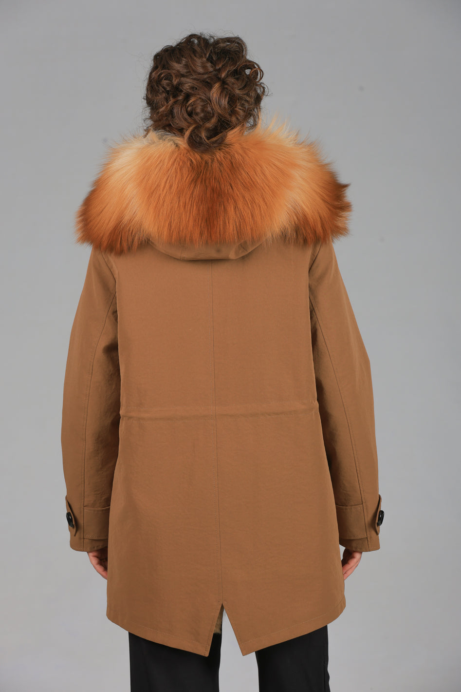 Parka long in misto cotone impermeabile Fox Gold