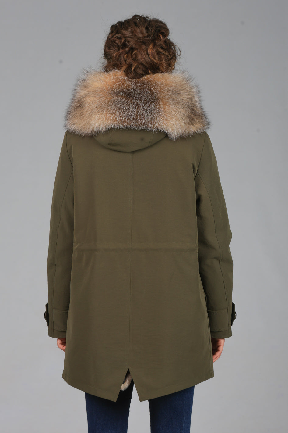 Parka  long in misto cotone impermeabile  Fox Cristal