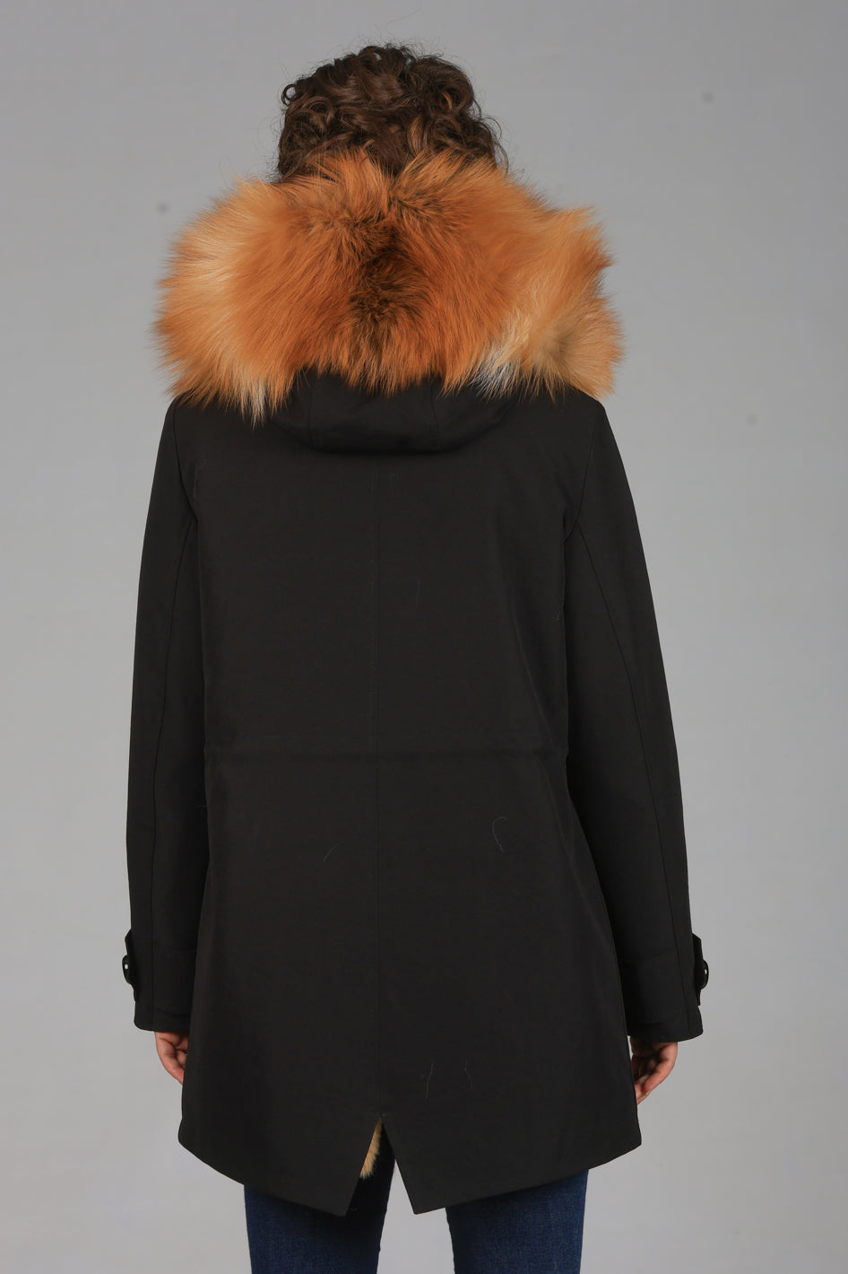 Parka long in misto cotone impermeabile Fox Gold