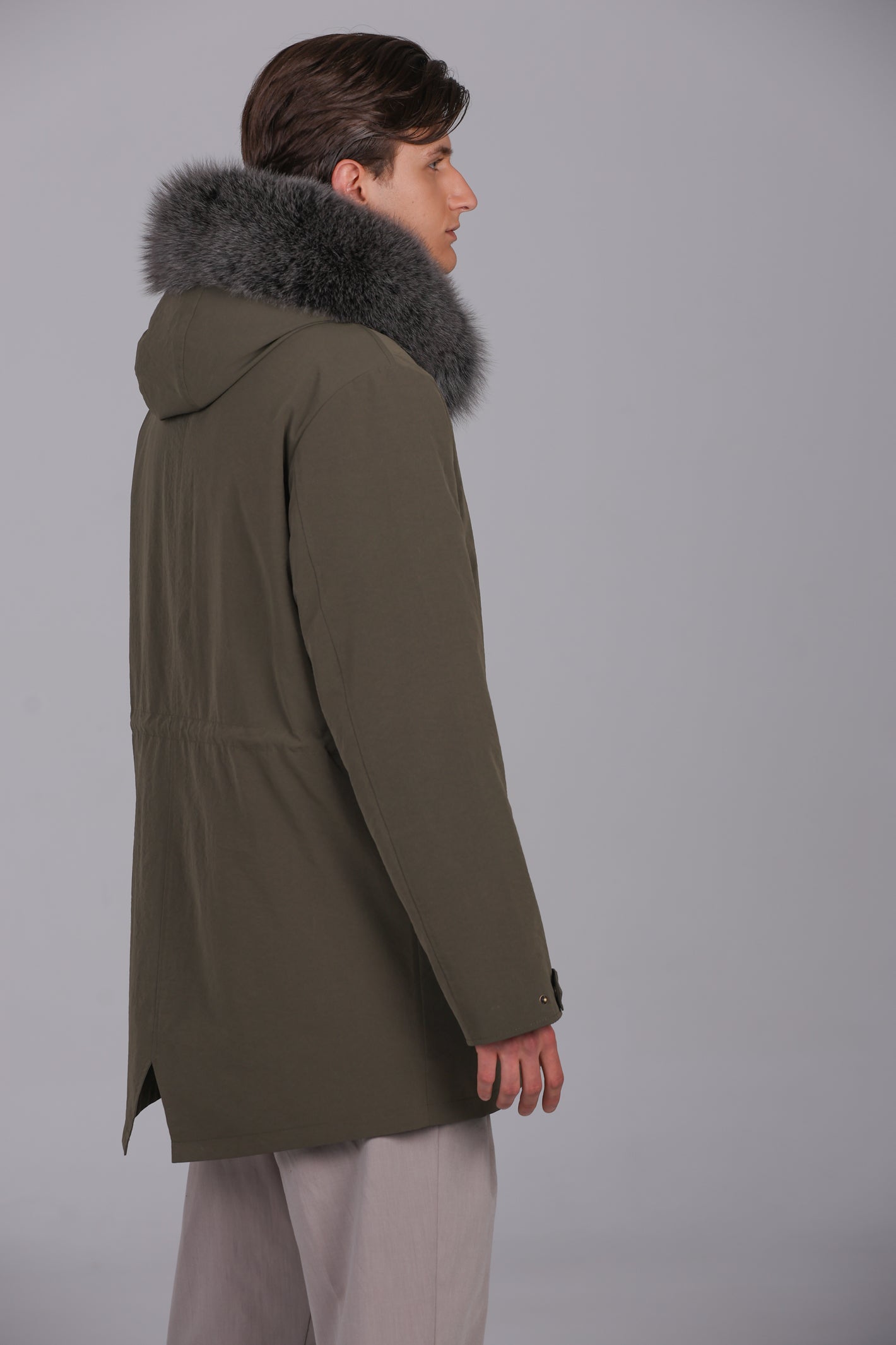 Parka long in misto cotone impermeabile fox e rex rabbit