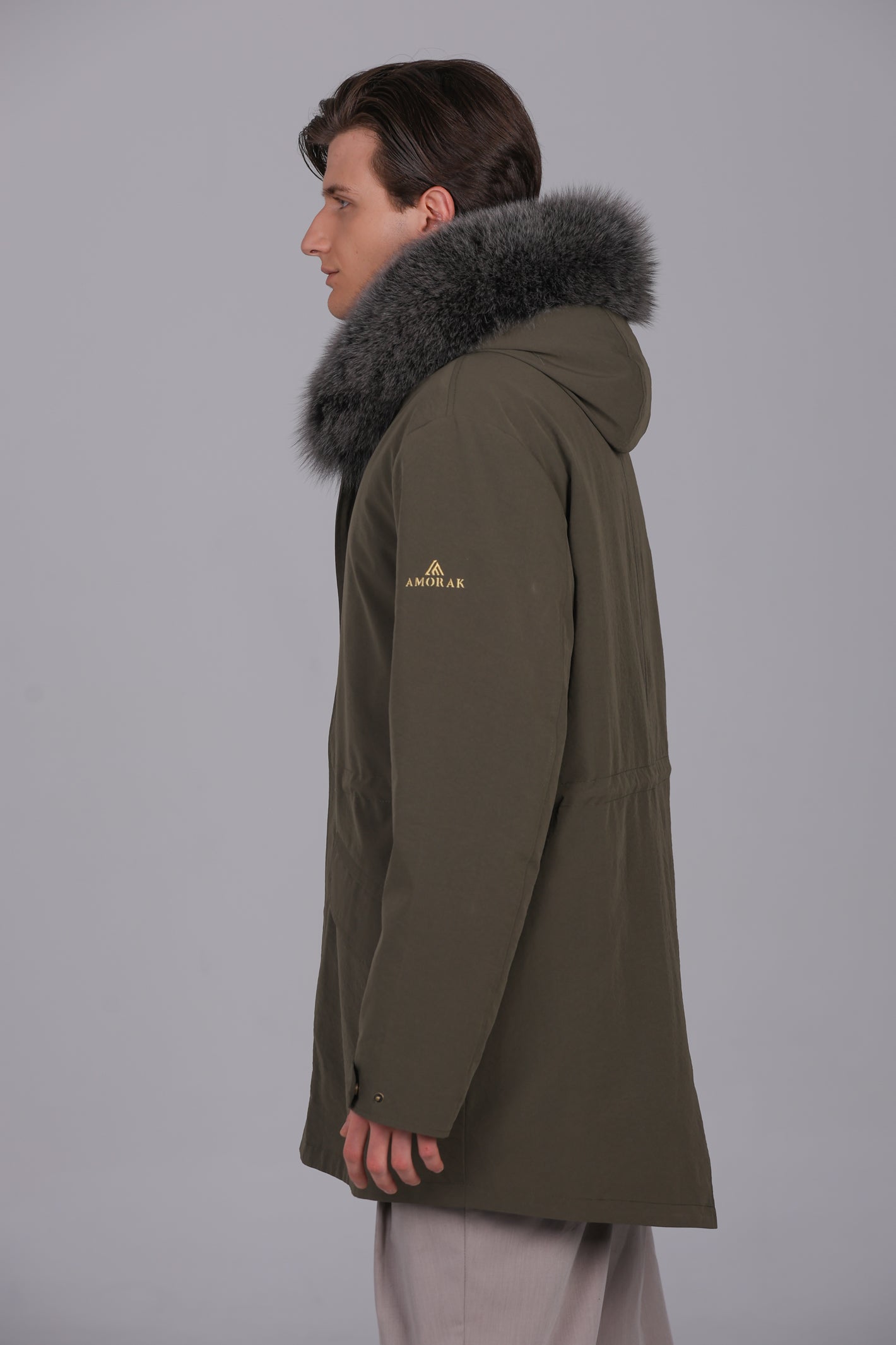 Parka long in misto cotone impermeabile fox e rex rabbit