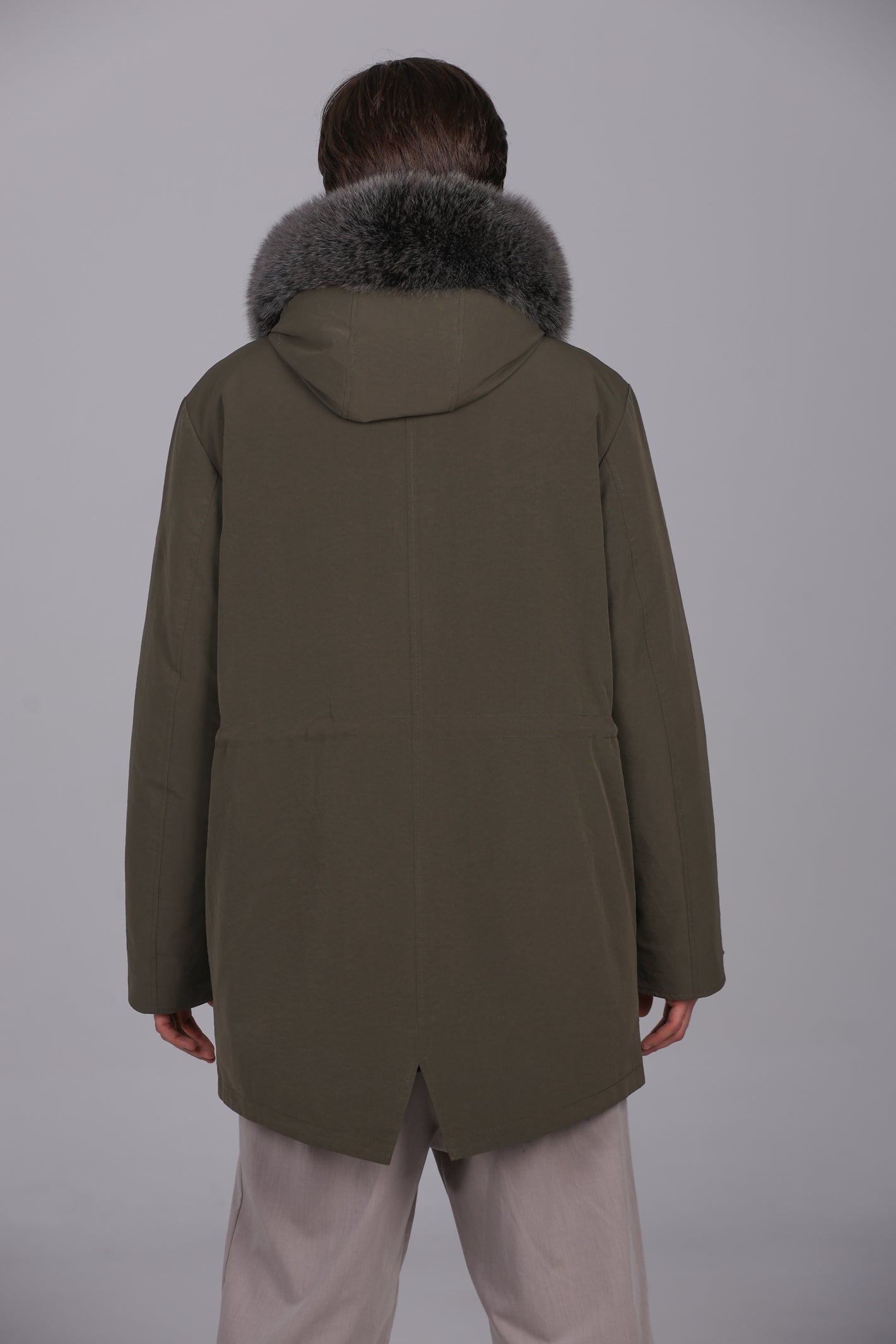 Parka long in misto cotone impermeabile fox e rex rabbit